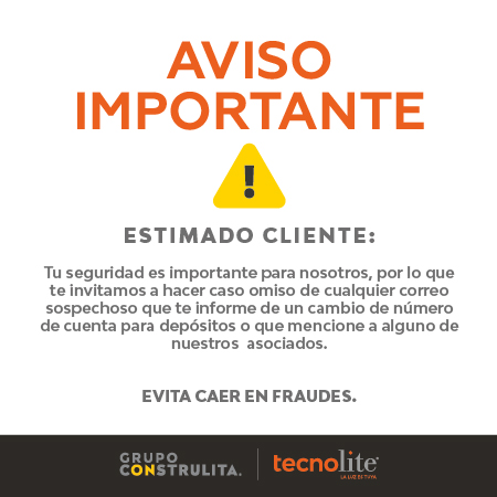 Aviso importante